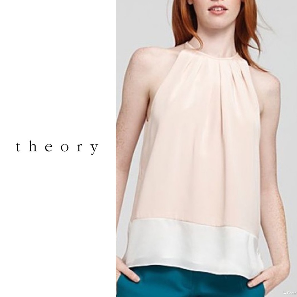 Theory Milka silk top